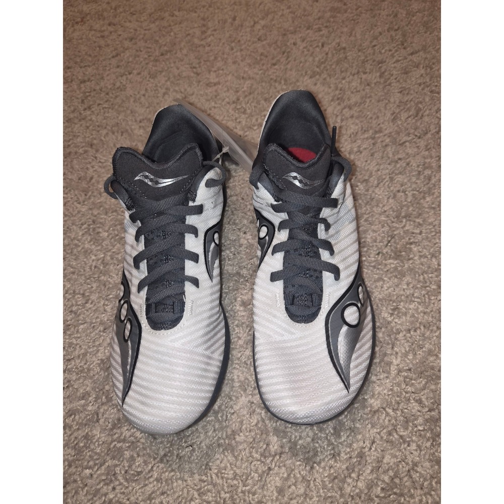 Saucony Spitfire 5 Mens 6 Track Spikes White Grey S25099-10 Running Shoes